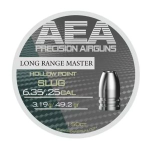 AEA Precision | Slugs Long Range Master | Hollow Point | 6.35mm / .25 | 49.2gr | Zilver
