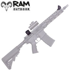 RAM Tactical | Airsoft Front/Rear Flip Up | 45° Degree Offset Rapid | Zwart