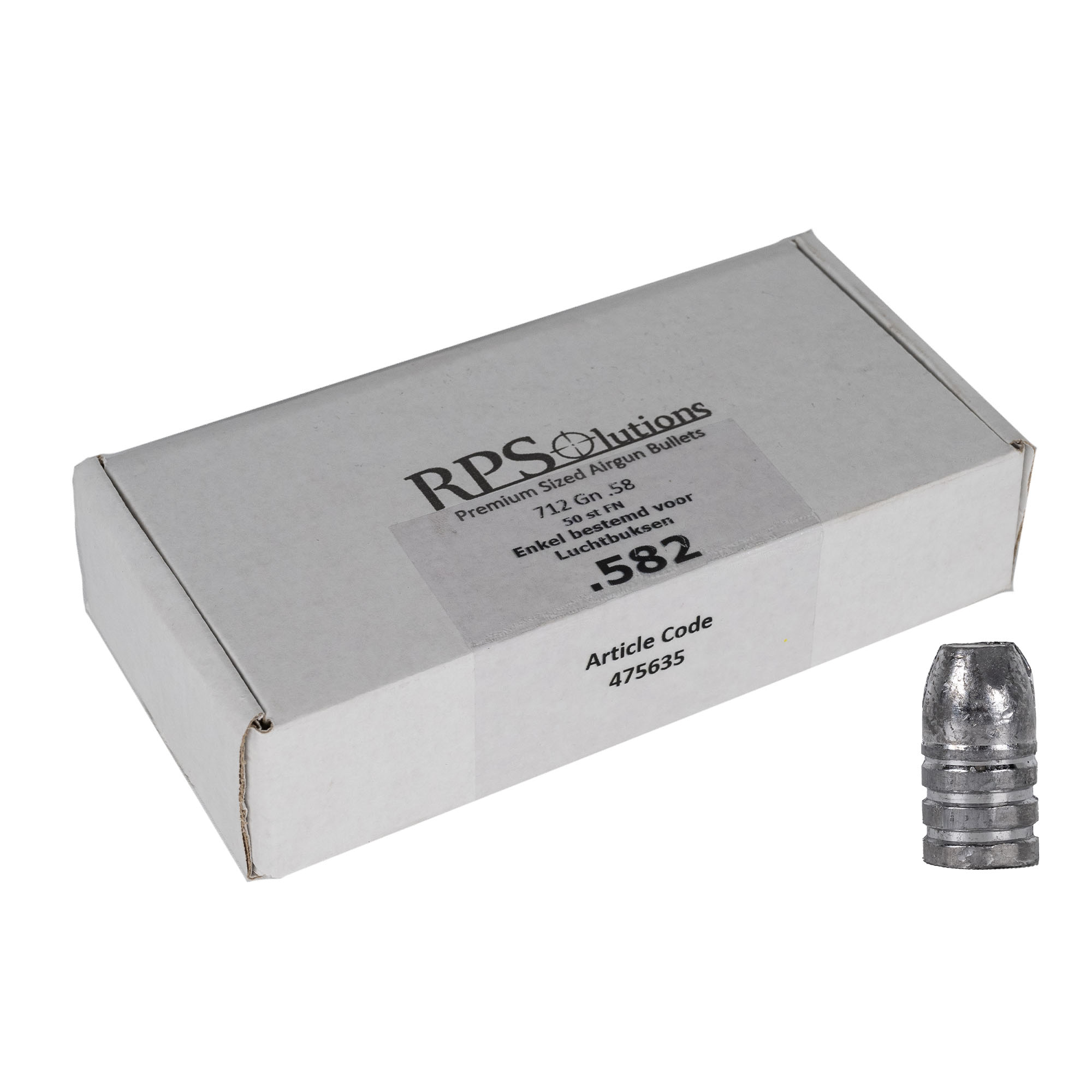 RPS | Big Bore | Perslucht (PCP) | 14.78mm / .582 | Zilver  Creative Commons Attribution 4.0 International License This work is licensed under a Creative Commons Attribution 4.0 International License.