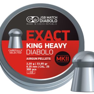 JSB | Exact King Heavy MKII | 6.35mm | 33.95gr | 300st | Zilver