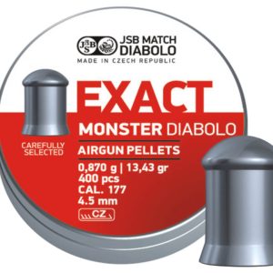 JSB | Exact Monster | 4.5mm / .177 | 13.43gr | 400st | Zilver