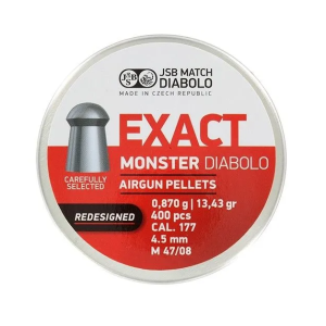 JSB | Exact Monster Redesigned | 4.5mm | Zilver | 13.43gr | 400st