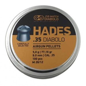 JSB | Hades | 9mm / .35 | 77.16gr | 100st | Zilver