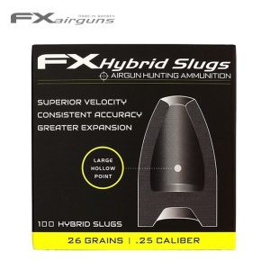 FX Airguns | Hybrid Slugs MKII | 6.35mm / .25 | 26gr | 100st | Zilver