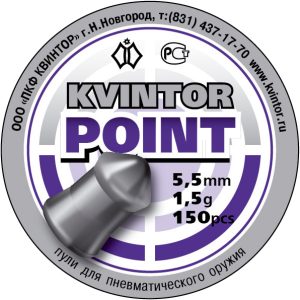 Kvintor | Pointed | 5.5mm / .22 | 21.15gr | 150st | Zilver