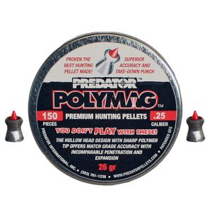 JSB | Predator Polymag | 6.35mm / .25 | 26gr | 150st | Zilver