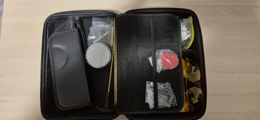 Complete set bestaande uit drie luchtbuksen, 1x PCP, 2x Knikloop, Luchtfles 232 bar