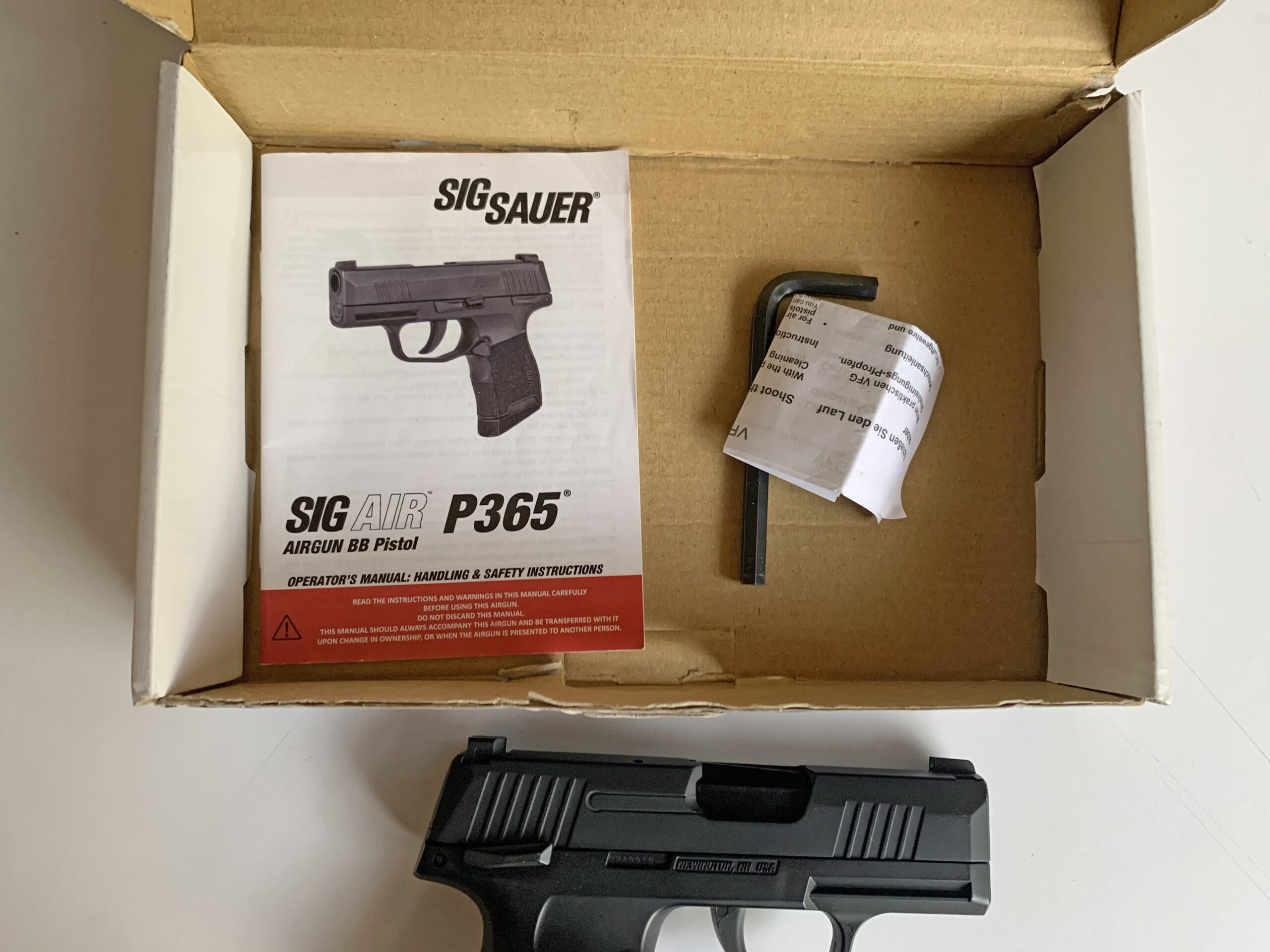 GERESERVERERD GSG AP Sig Sauer P365 Pistool CO2 ProForce 4,5mm