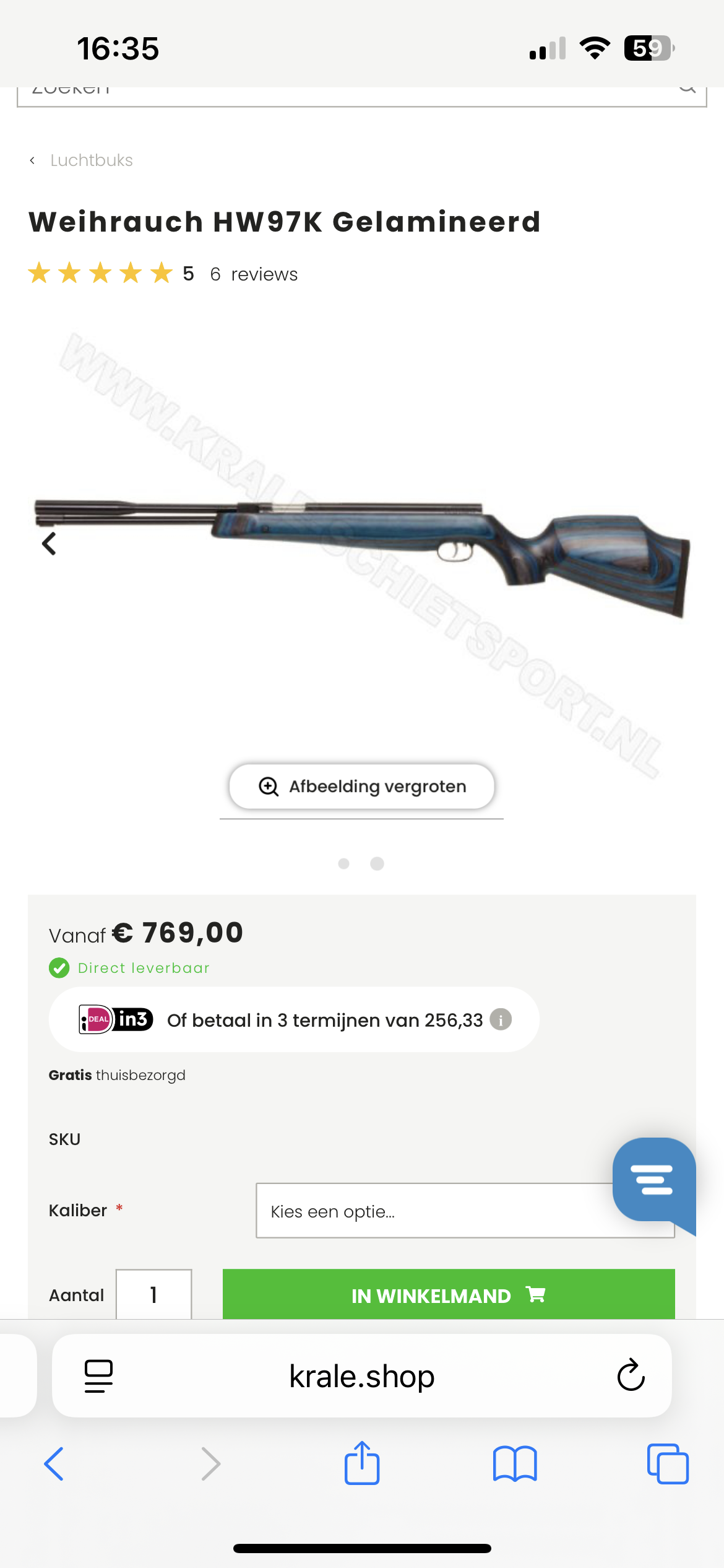 Weihrauch HW97K Gelamineerd