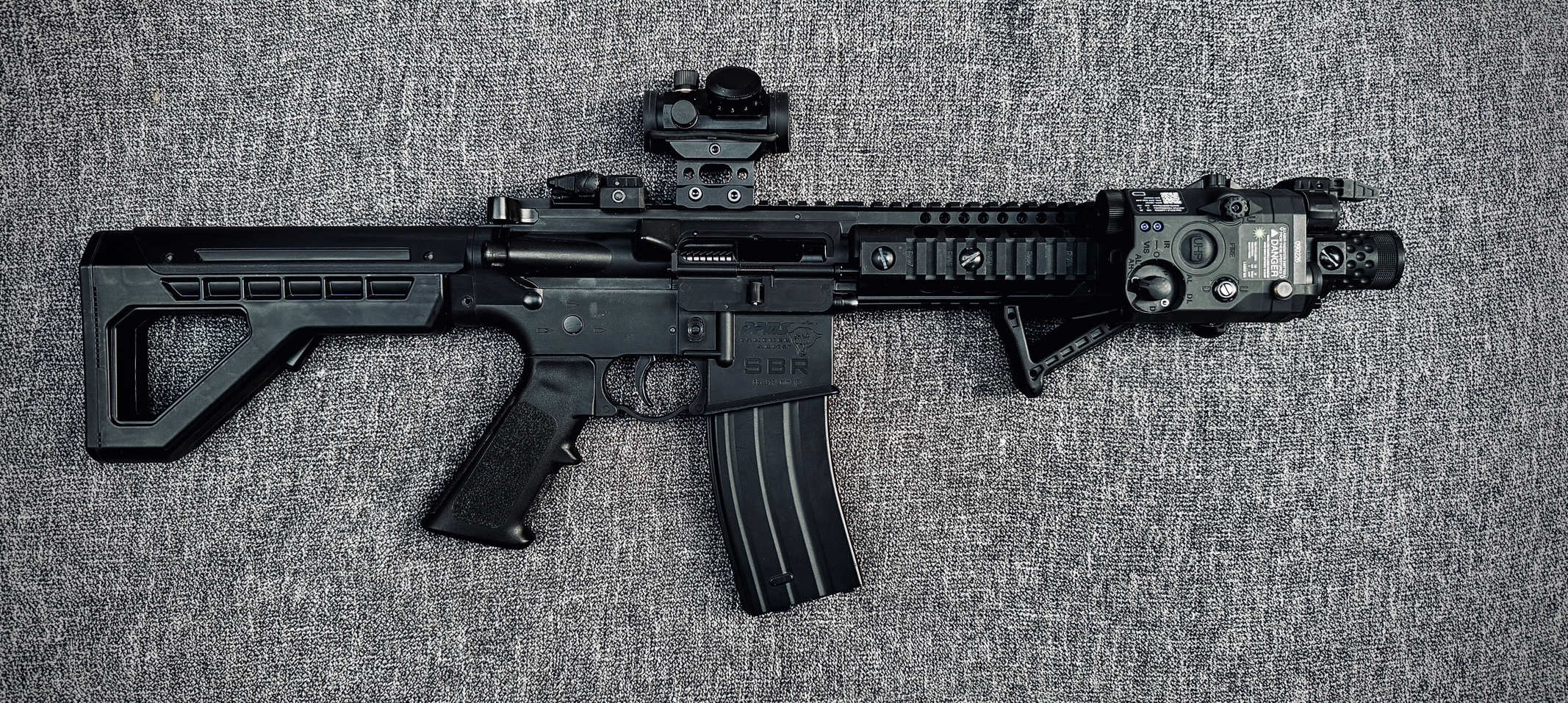 Crosman® DPMS™ SBR CO2 BB Air Rifle with Dual Action Capability