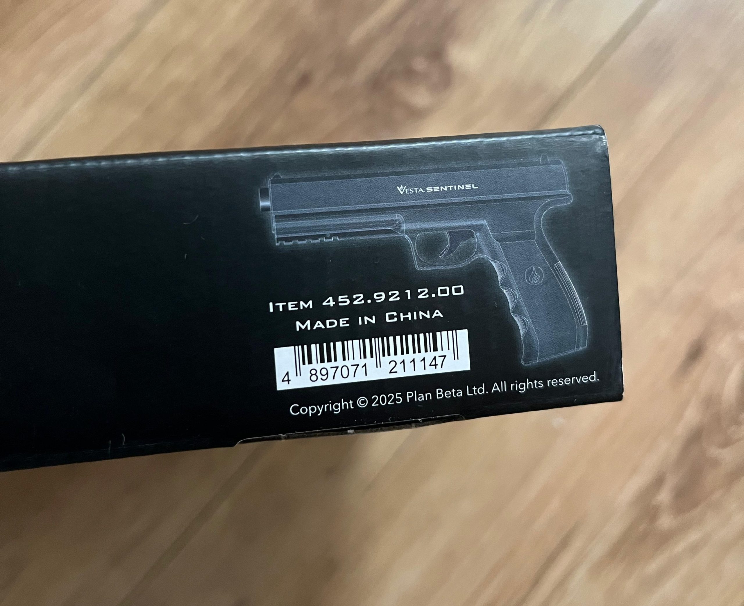 Vesta Defence Sentinel PDW50 Co2 luchtbuks met vermogen van 20 joules.