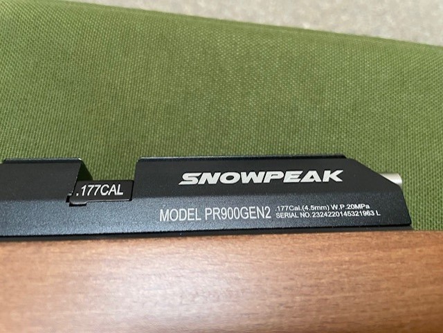 Snowpeak PR900 gen2 0.177cal