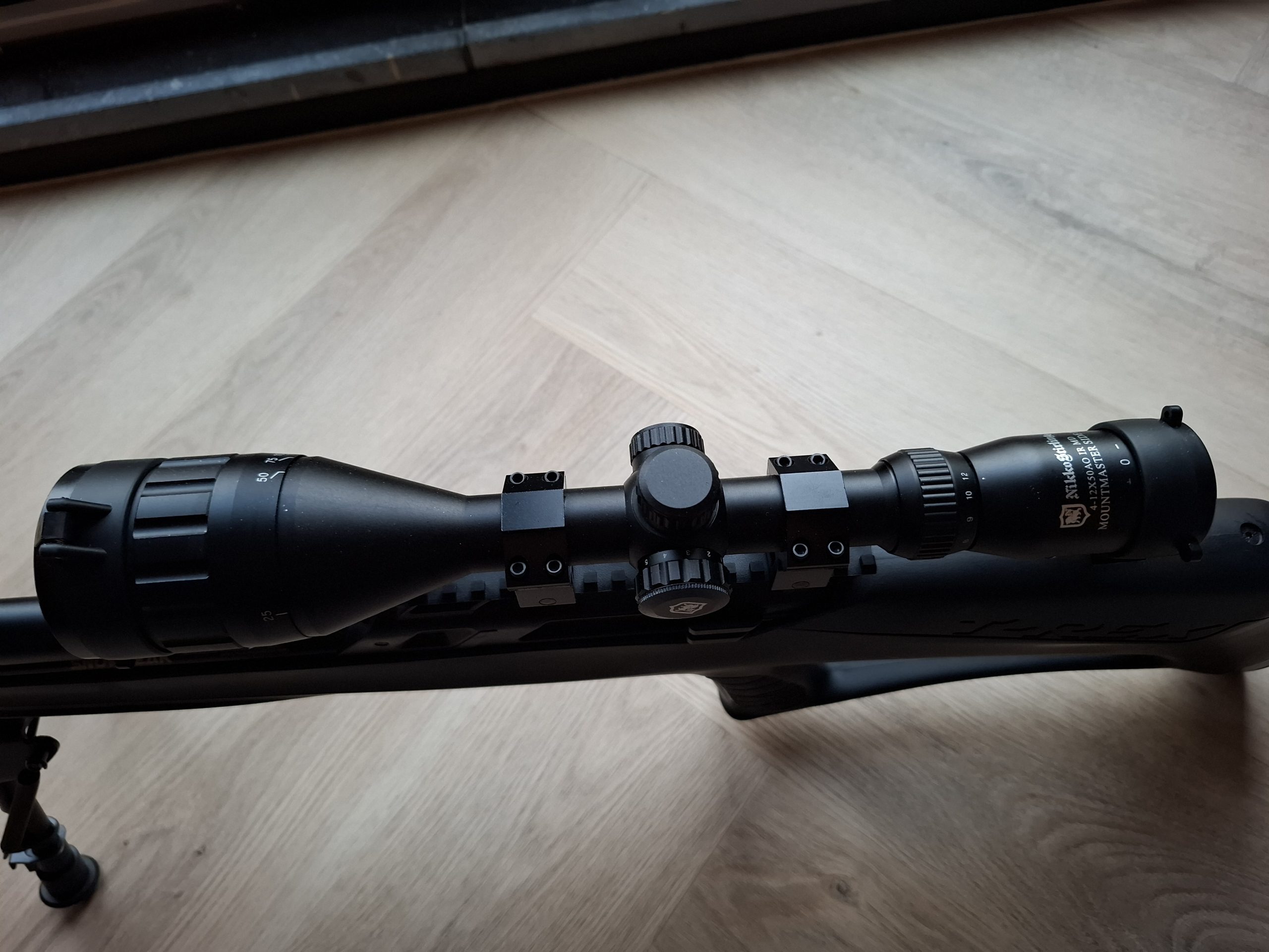 Snowpeak t-rex bullpup 6.35 Nikko stirling 4-12×50 AO IR MD