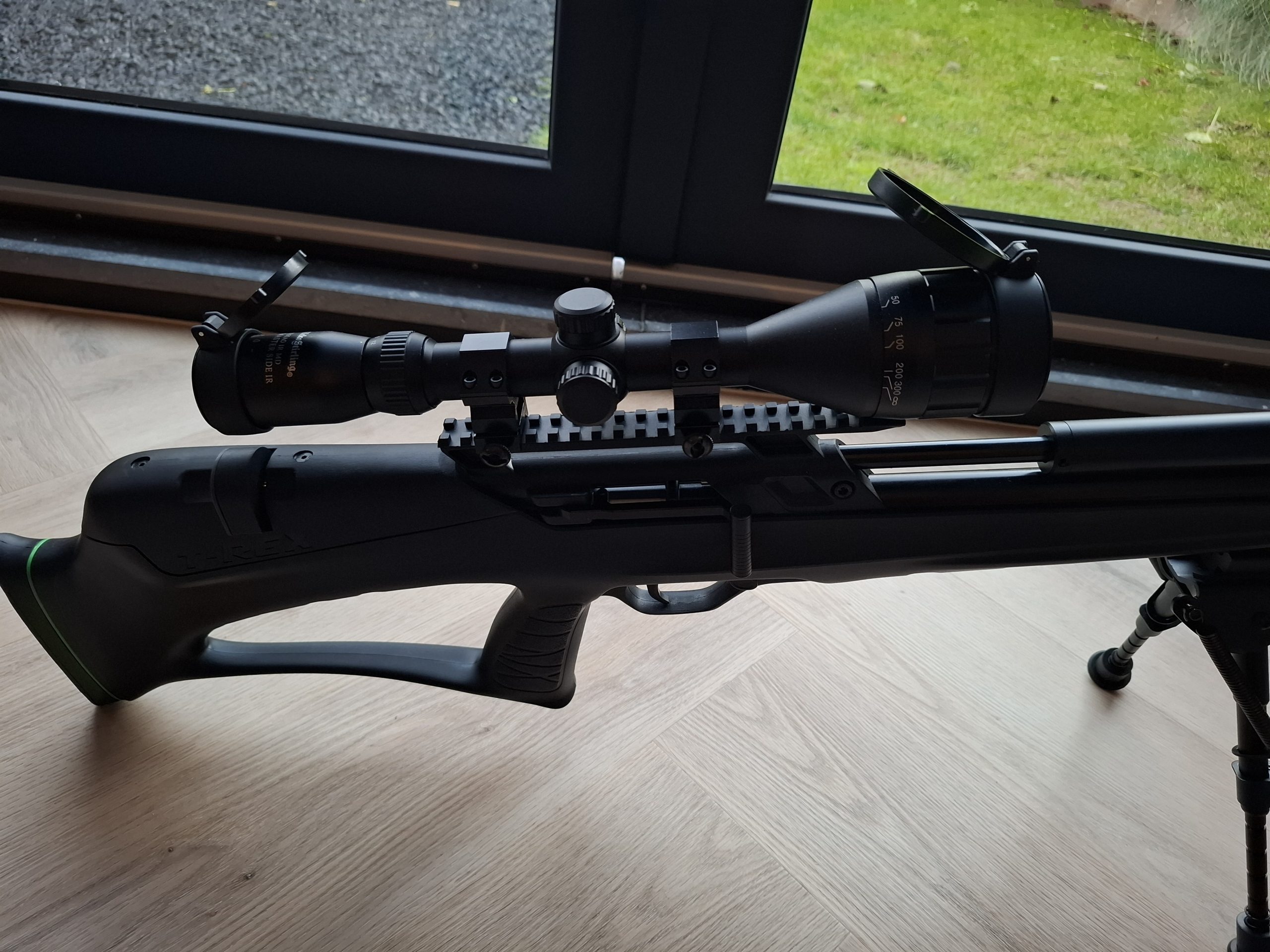 Snowpeak t-rex bullpup 6.35 Nikko stirling 4-12×50 AO IR MD